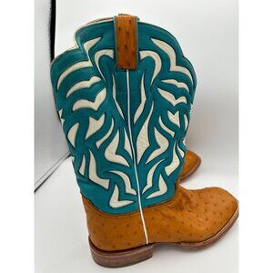 Women’s Caboots Custom Made Wide Calf Cowboy Boots Size 10